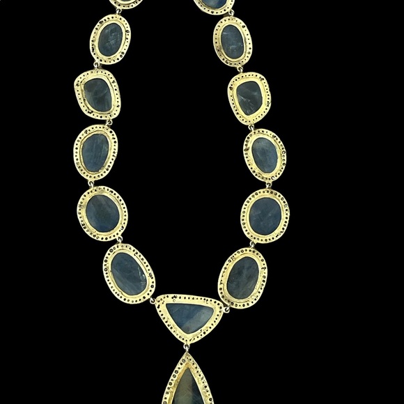 Sapphire Diamond Statement Necklace - Picture 3 of 14